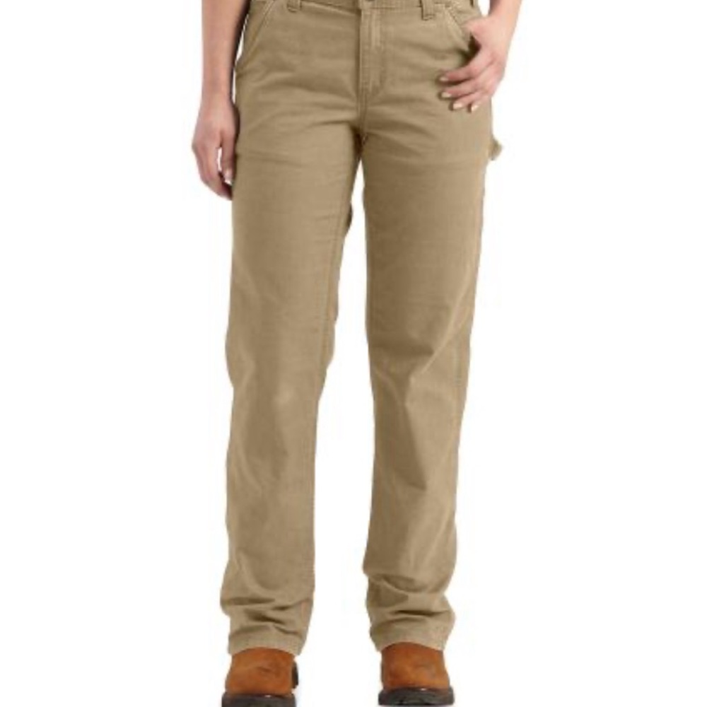 Carhartt Women’s Rugged Flex Loose Fit Kakhi pants. Size 4